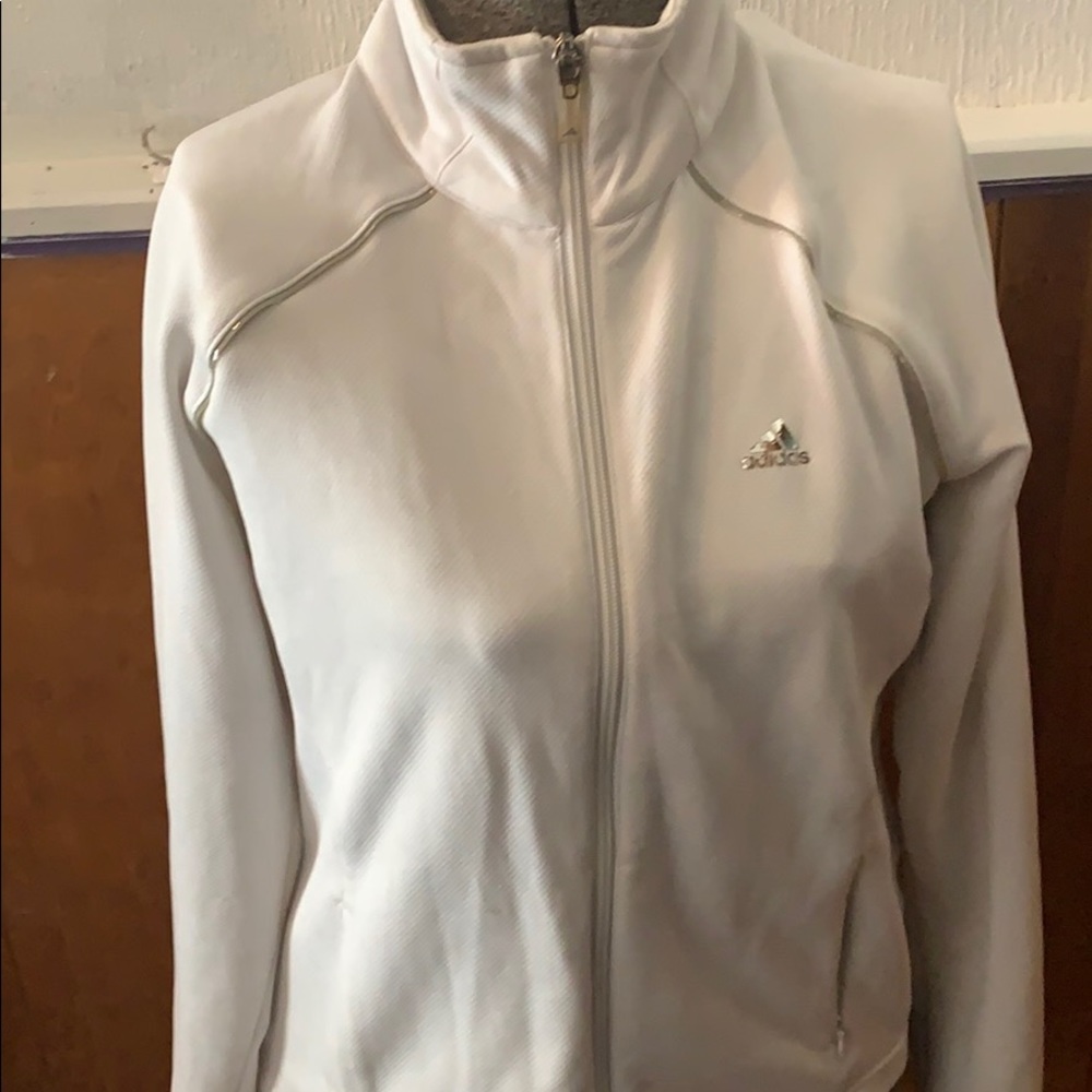 Crispy white adidas jacket